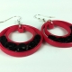 handmade hoops, paper hoops, eco friendly earrings, eco friendly hoop earrings