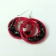 elegant hoop earrings, handmade hoop earrings, handmade paper earrings
