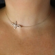 Dainty Sideways Cross Necklace Quilling sideways cross necklace, handmade cross, paper quilling cross, womens cross