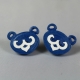 blue cub earrings, quilling cubs, paper quilling earrings, stud earrings