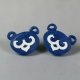 Blue Bear Cubs Paper Quilling Stud Earrings, post blue cub earrings, quilling cubs, paper quilling earrings, stud earrings