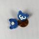 Blue Bear Cubs Paper Quilling Stud Earrings, scale paper post earrings, paper jewelry, quilling jewelry, handmade earrings