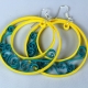 lightweight hoop earrings, paper quilled jewelry, paper quilling earrings