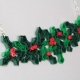 paper jewelry, handmade ivy necklace, Christmas outfit, Christmas holly and ivy