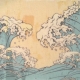 japanese waves wall art print, waves art, beach decor, Japanese art, ocean decor