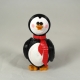 paper quilled penguin, handmade penguin ornament, handmade penguin