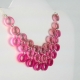 Paper Quilled Chainmaille Bib Necklace Cluster, Pink collar necklace, paper quilling jewelry, paper filigree jewelry, paper necklace