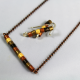 stick necklace, upcycled necklace, copper necklace, petite necklace, quilling