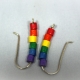 Rainbow Pride Ear Crawler rainbow colors, rainbow beads, eco friendly jewelry, eco friendly earrings