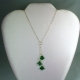 quill clover, st patricks day necklace, st patricks day jewelry, irish necklace