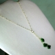 shamrock necklace, tiny shamrocks, shamrock jewelry, quilling shamrock, quilling