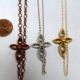 Dainty Sideways Cross Necklace Quilling, silver cross 1st anniversary, first anniversary, paper necklace, paper quill necklace