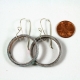 dangle hoop earrings, artisan earwires, sterling silver earwires, sterling hooks