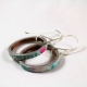 hoop earrings, paper hoop earrings, paper hoops, upcycled hoops, recycled hoops
