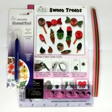 paper quilling kit, starter kit for quilling, paper quilling supplies