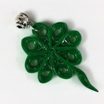 four leaf clover necklace, St Patricks Day necklace, shamrock necklace, handmade