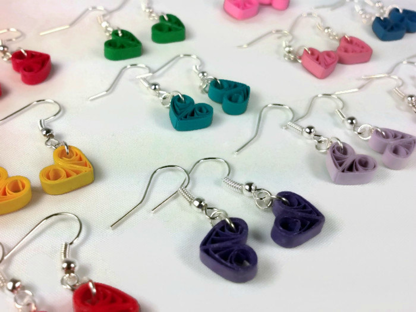 Heart shaped earrings - Small Size