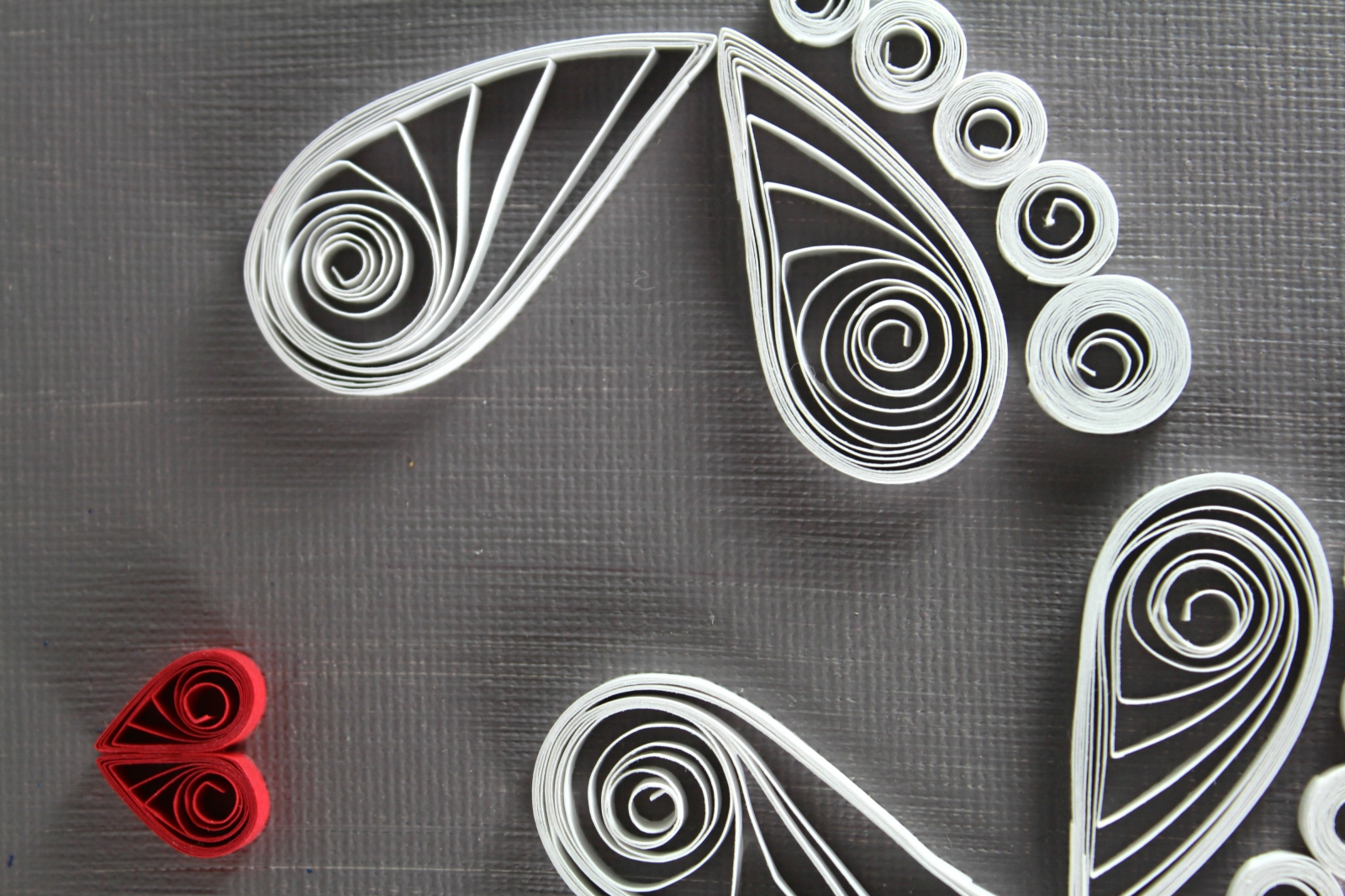 Baby Feet Quilling Art On Canvas Sweethearts And Crafts