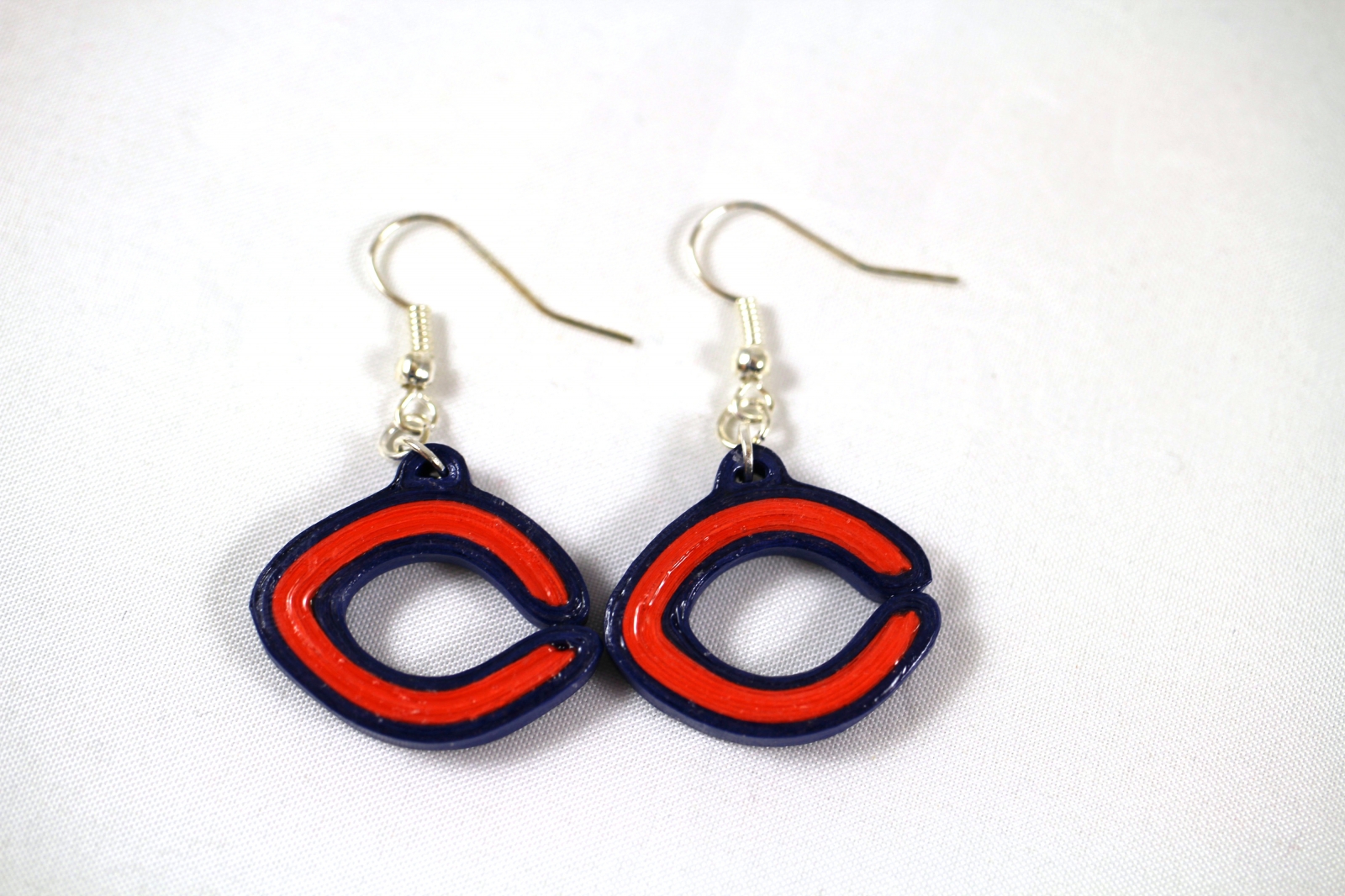 Chicago Football C Earrings Paper Jewelry Sweethearts And Crafts Chicago Football Earrings Jewelry Bears