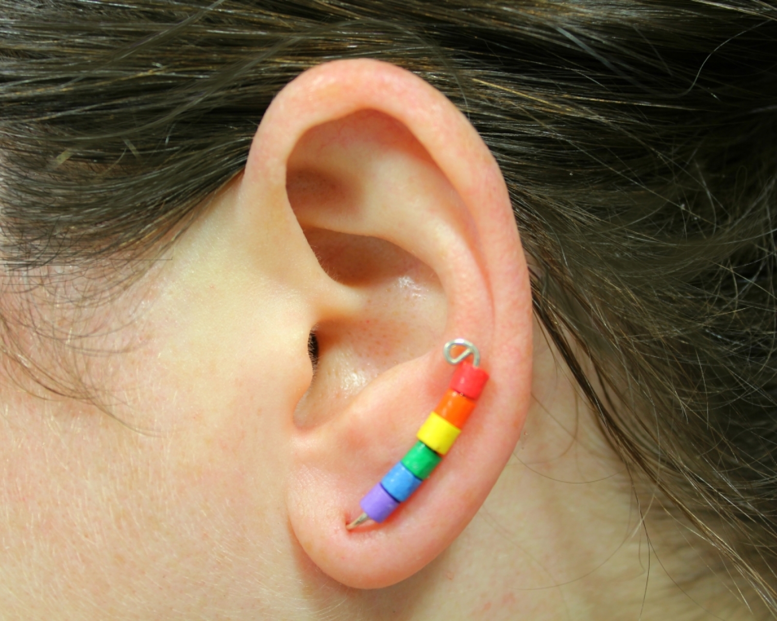 Rainbow Ear Climber Gay Pride Jewelry Sweethearts and Crafts