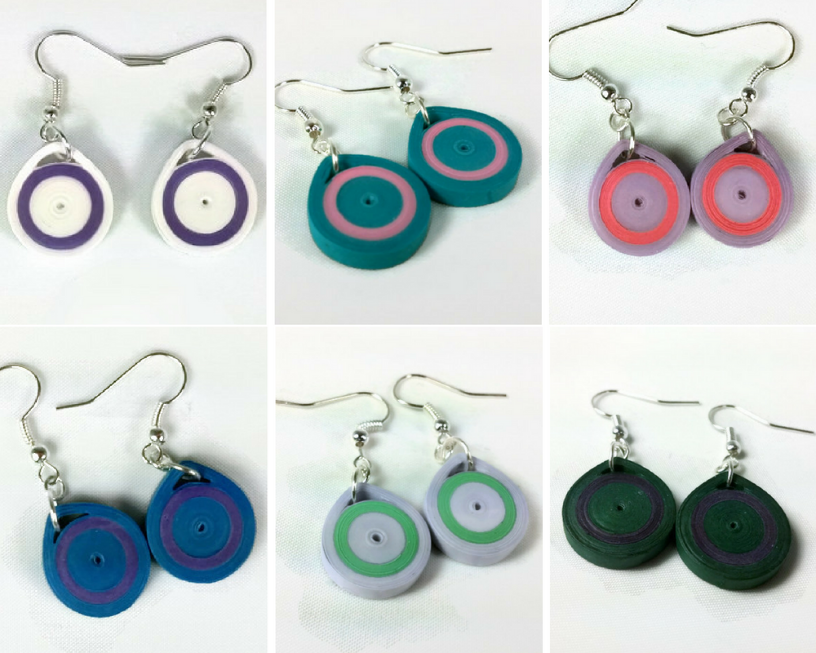 Minimal Paper Quilling Handmade Earrings Sweethearts and Crafts