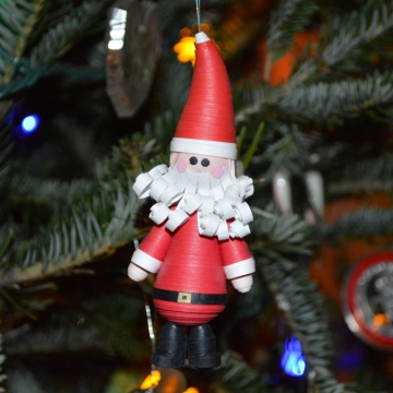 Santa Ornament Paper Quilling Christmas Santa Ornament Paper Quilling Christmas