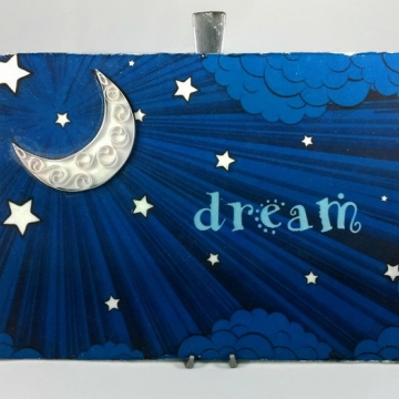 Moon Dream Sign Quilling Art for Nursery Bedroom