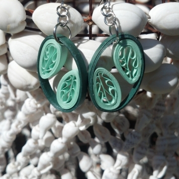 Filigree Leaves Handmade Earrings Multiple Colors