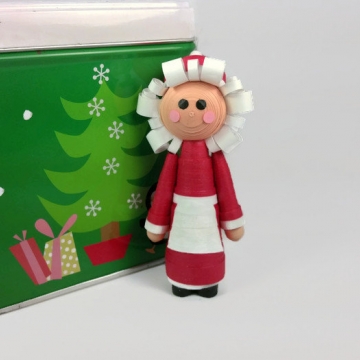 Mrs Claus Figurine Handmade Christmas Mrs Claus Figurine Handmade Christmas