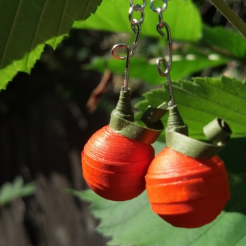 Halloween Pumpkin Earrings, Cute Quill Jewelry Halloween Pumpkin Earrings, Cute Quill Jewelry