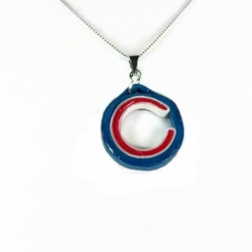 Chicago C Necklace, Paper Quilling Jewelry