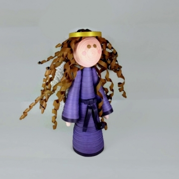 Handmade Angel Tree Topper Large Paper Quilling