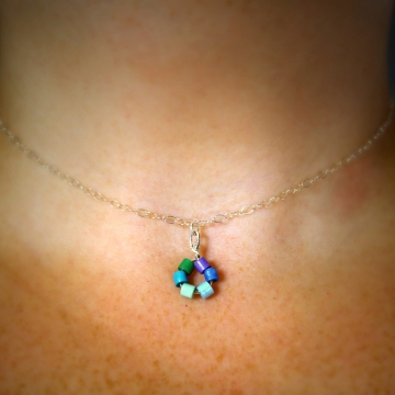 Dainty Choker Necklace Paper Quilled Beads