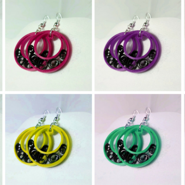 Half Moon Filigree Small Hoop Earrings